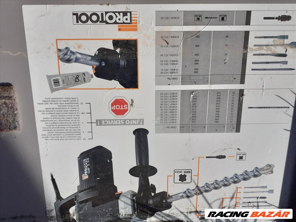 Protools SDS,fúró,ütvefúró, vésőkalapács, bontókalapács 2. kép