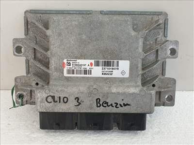 504393 Renault Clio 3, Motorvezérlő, Ecu, 237101907R, S180042157A, Continental.