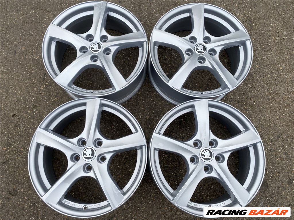 4db Borbet 17" Skoda alufelni. (3711) 1. kép