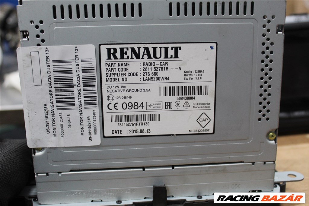 Dacia Duster 2013-  navigáció 281152761R 3. kép