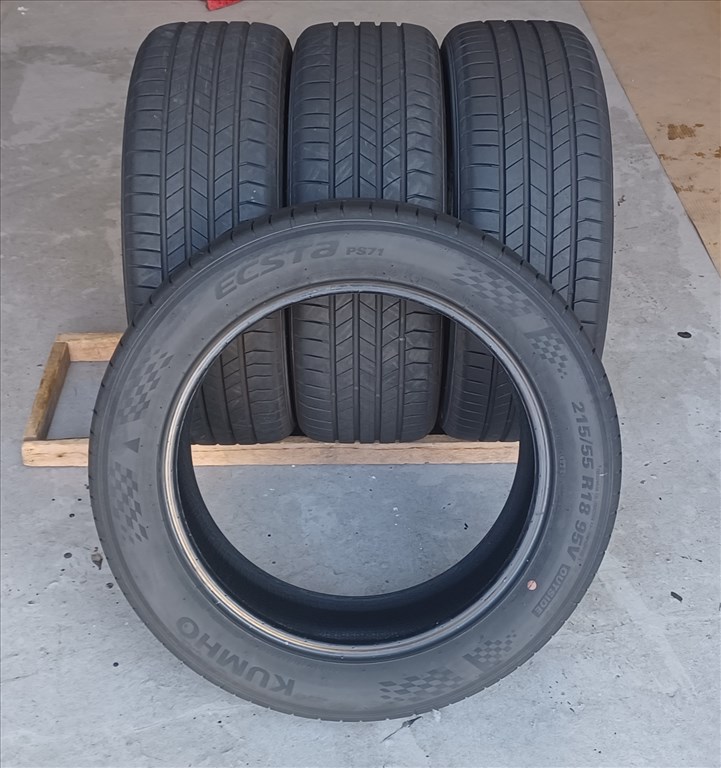 Demó 2024-es Kumho Ecsta 215/55 R18 nyári gumik 85e/4db 4. kép