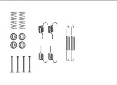 TEXTAR 97042600 - Kézifék pofa tartozékkészlet TOYOTA