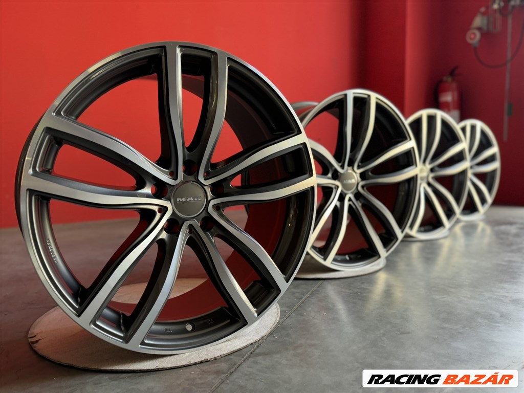 R19 5x112 (66,6) MAK FAHR GUN MET-MIRROR FACE 9.5J ET39 új alufelnik felnik  5. kép