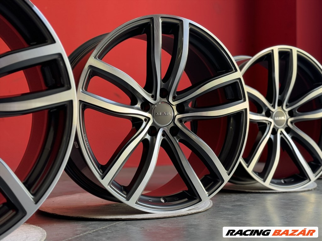 R19 5x112 (66,6) MAK FAHR GUN MET-MIRROR FACE 9.5J ET39 új alufelnik felnik  6. kép