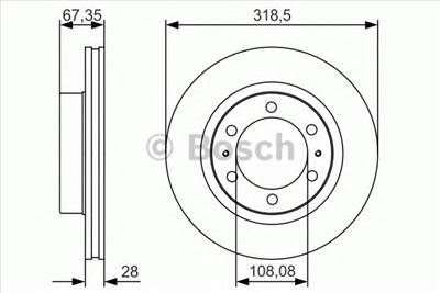 BOSCH 0 986 479 R46 - féktárcsa TOYOTA