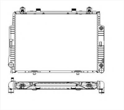 NRF 55320 - Vízhűtő (Hűtőradiátor) MERCEDES-BENZ