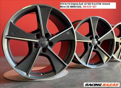 R19 5x112 Original Audi  Q7 SQ7 8.5J ET28  Antracit Mirror OE 4M0601025L