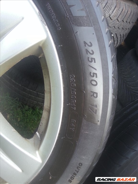  5x120 BMW alufelni, rajta 225/50R17 Michelin nyári gumi  5. kép