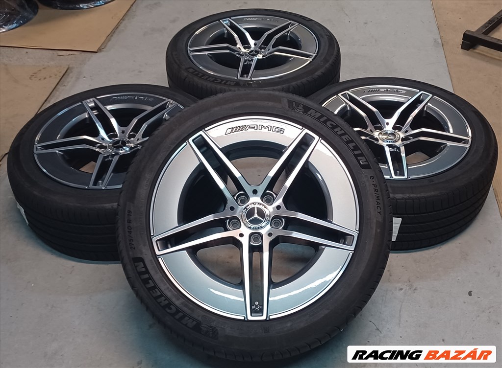  Mercedes W214 AMG 5x112 8,5-9,5x19 245/45 275/40 R19 nyári gumikkal 2. kép