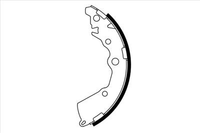 BOSCH 0 986 487 797 - fékpofakészlet KIA