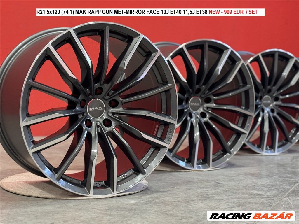 R21 5x120 (74,1) MAK RAPP GUN MET-MIRROR FACE  BMW X5 X6 kétszéles alufelnik 1. kép