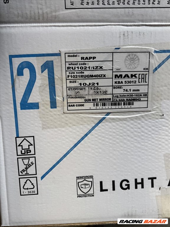 R21 5x120 (74,1) MAK RAPP GUN MET-MIRROR FACE  BMW X5 X6 kétszéles alufelnik 5. kép