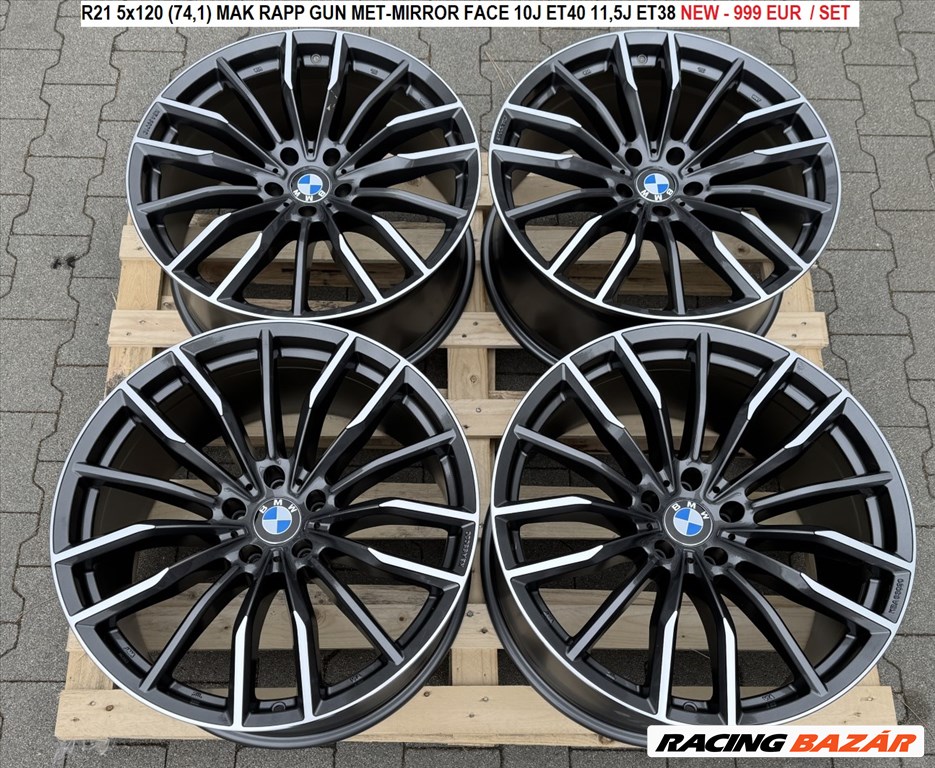 R21 5x120 (74,1) MAK RAPP GUN MET-MIRROR FACE  BMW X5 X6 kétszéles alufelnik 7. kép