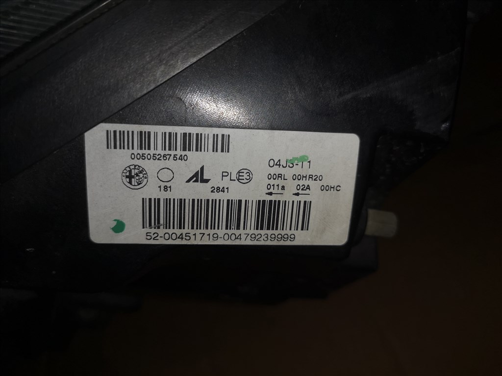Alfa Romeo Giulietta 1.6 JTDM 16V lámpa  00505267540 50520228 6. kép