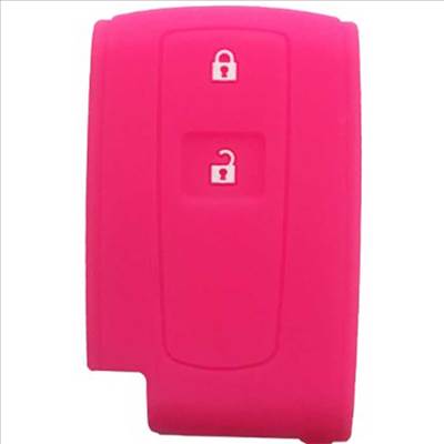 Toyota kulcs szilikon tok 2 gombos - Pink