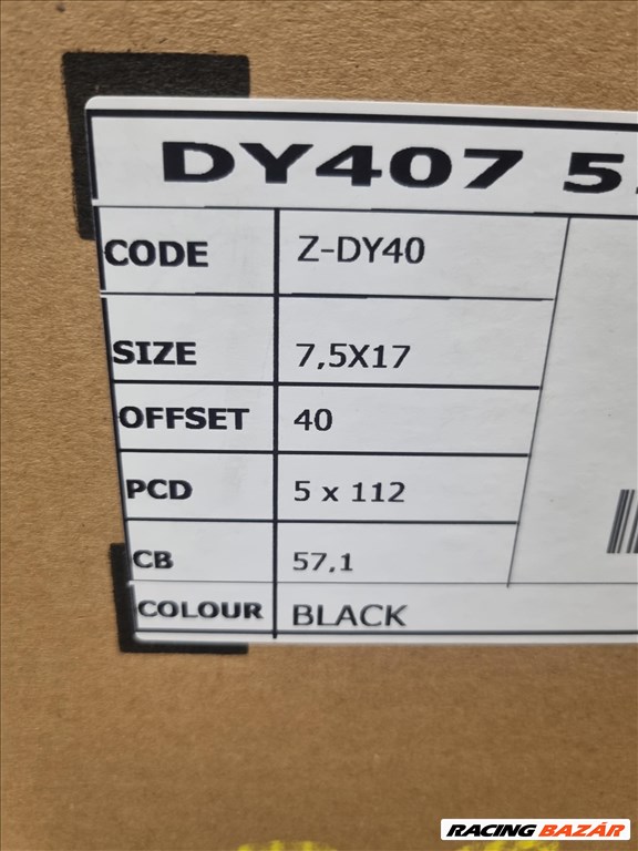  5x112 lyukosztású 7,5JJ 17" új alufelni 4. kép