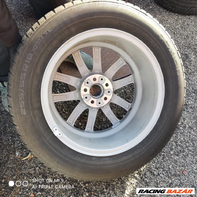  18" újszerű alufelni, rajta 255/55 újszerű Nokian téli gumi gumi  4. kép