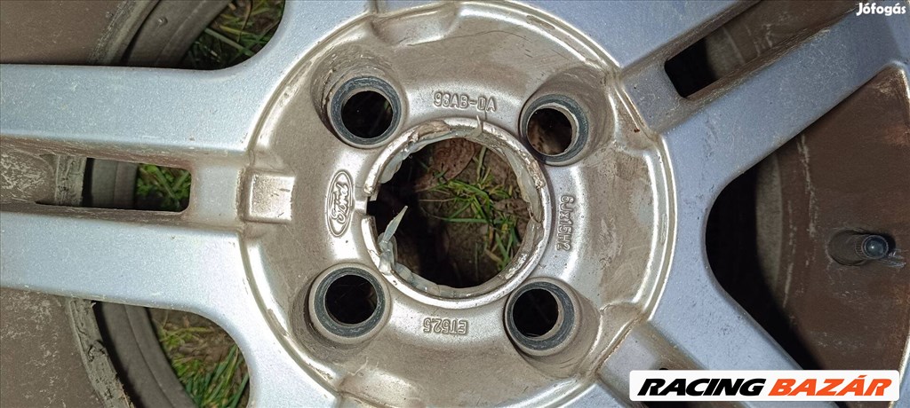  4x108 lyukosztású 15" használt (gyári felni) alufelni, rajta 185/65 használt nyári gumi gumi  5. kép