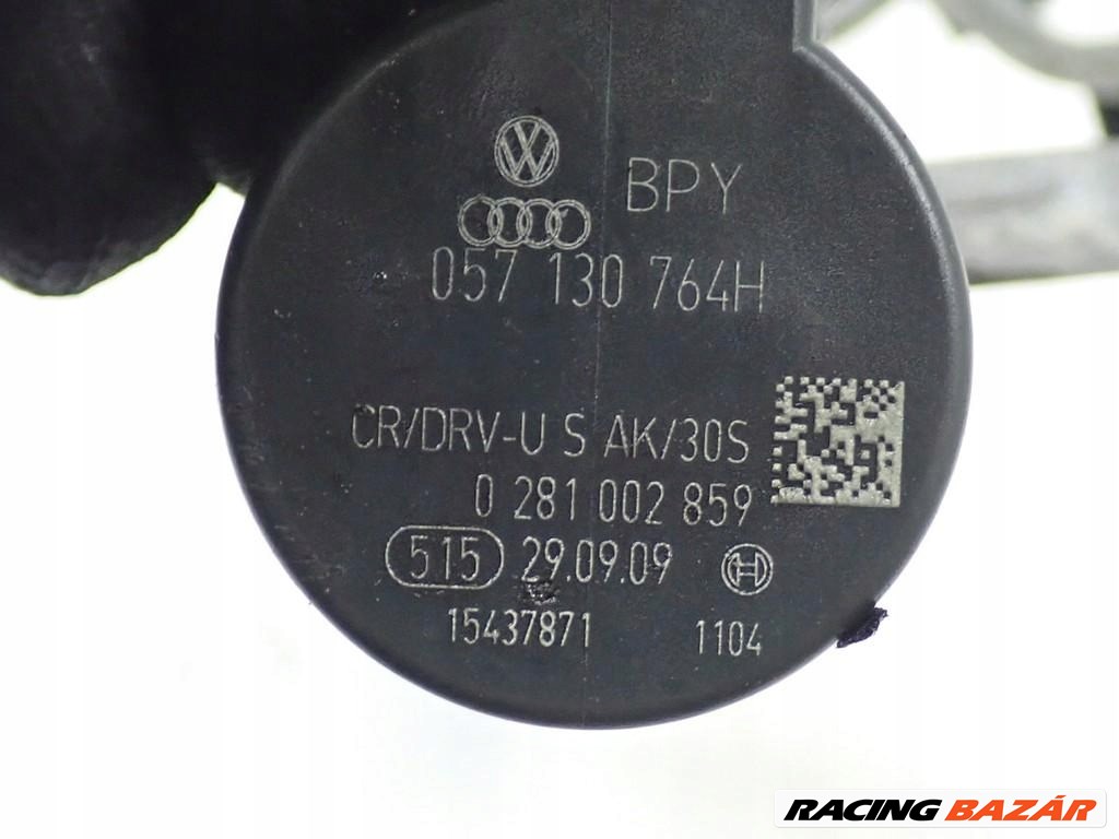 Volkswagen Tiguan I 2.0 TDI CBA railcső, nyomásszabályzó szelep 03l130089 057130764h 2. kép