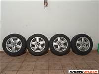  4 db 5x100-as 15 colos SKODA Gyári alufelni + HANKOOK GUMIK 195/65/R15