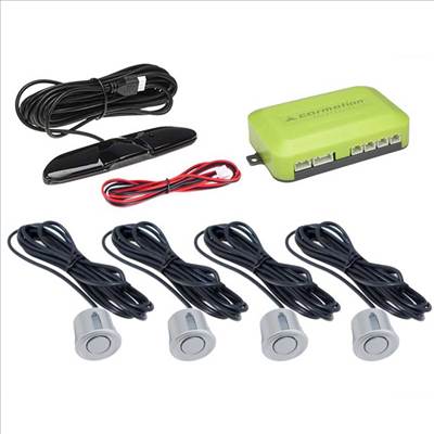 Tolatóradar szett LED kijelzővel - Ezüst