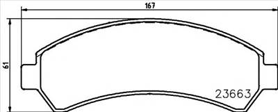 TEXTAR 2366301 - fékbetét CHEVROLET CHEVROLET (SGM)