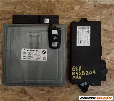 BMW 1-es sorozat E81, E82, E87, E88 indítószett, motorvezérlő n43 7595179