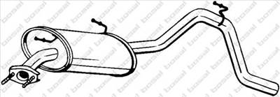 BOSAL 281-169 - hátsó kipufogó dob SUBARU SUZUKI