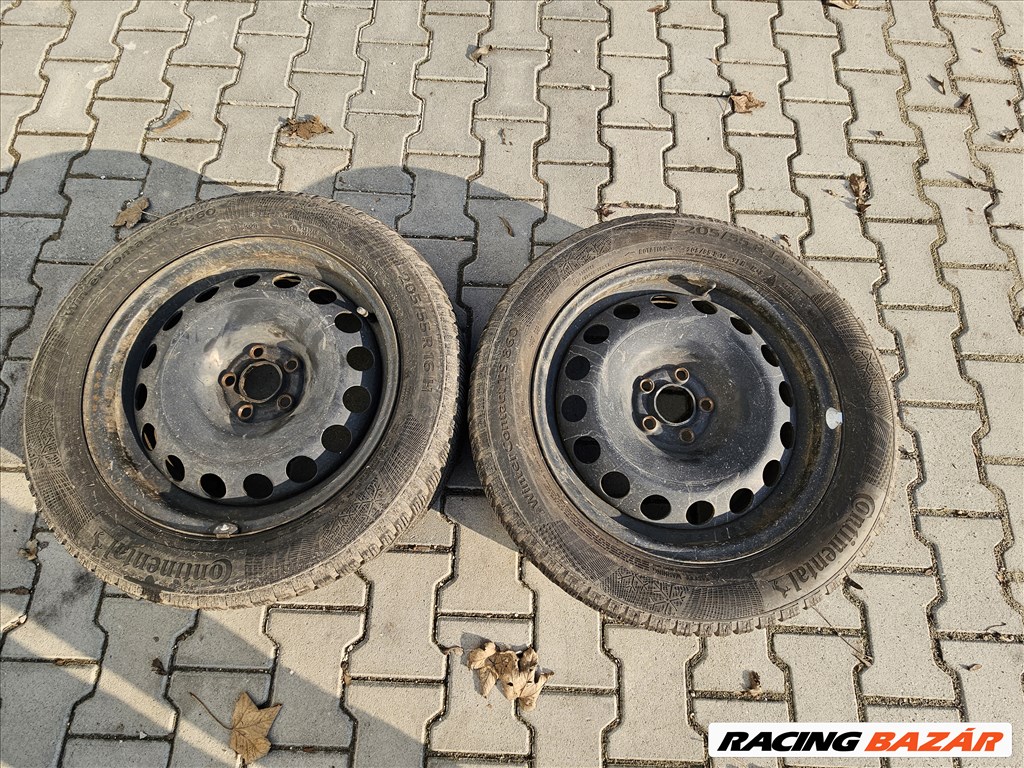  5x100 16" lemezfelni, 205/55 Continental téli gumi (13070) 1. kép