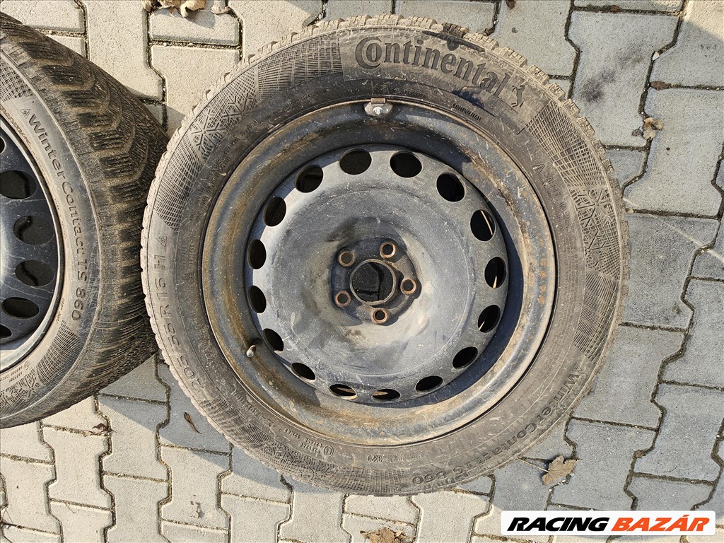  5x100 16" lemezfelni, 205/55 Continental téli gumi (13070) 2. kép