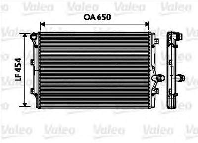 VALEO 734333 - Vízhűtő (Hűtőradiátor) AUDI SEAT SKODA VW
