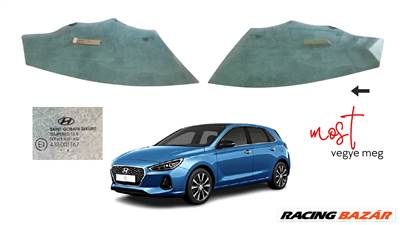 Hyundai i30 bal első ajtó ablaküveg, karcos E43R001167