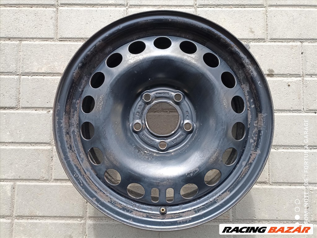 5x115 16" Opel használt lemezfelni garnitúra dísztárcsával (R600) 5. kép