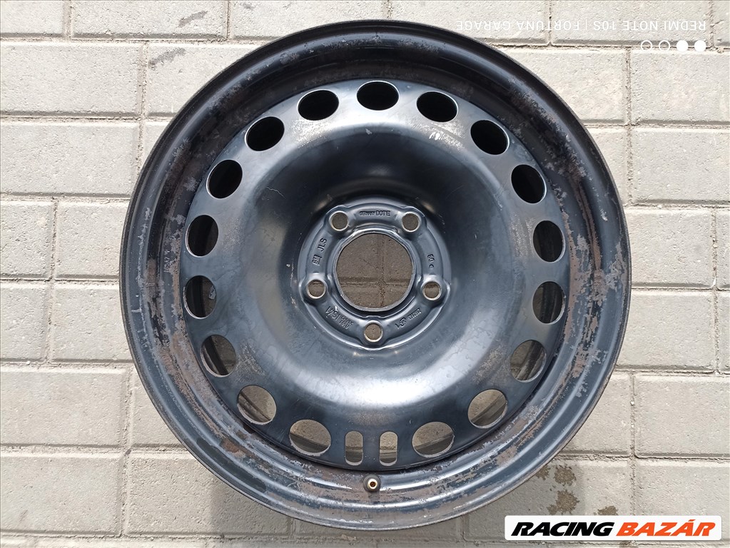 5x115 16" Opel használt lemezfelni garnitúra dísztárcsával (R600) 6. kép