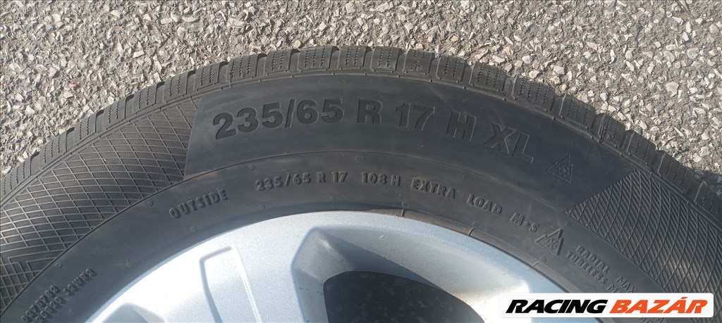  Opel Antara 5x115 lyukosztású 17" gyári alufelni, 235/65 Continental téli gumival eladó! 10. kép
