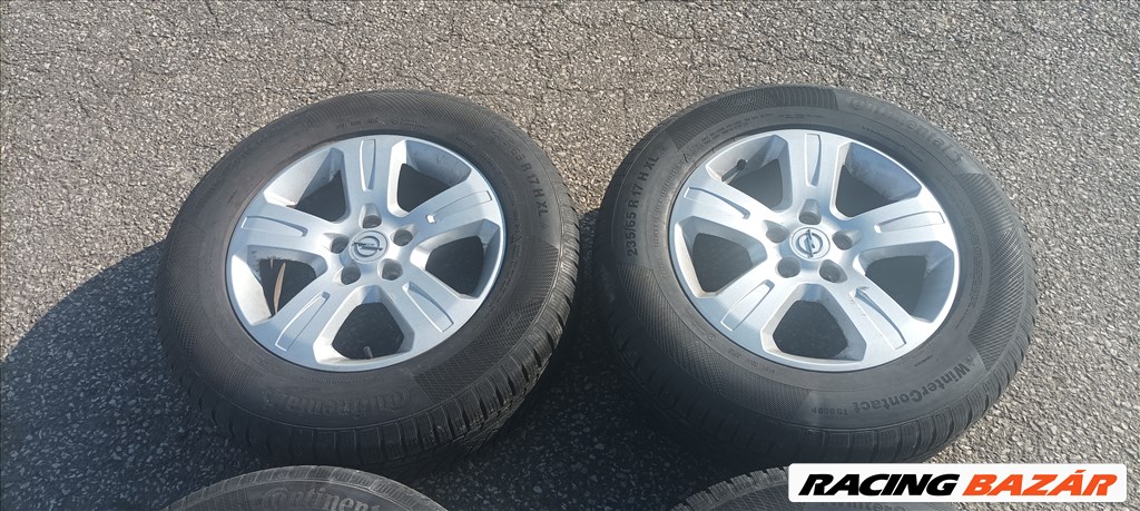  Opel Antara 5x115 lyukosztású 17" gyári alufelni, 235/65 Continental téli gumival eladó! 2. kép