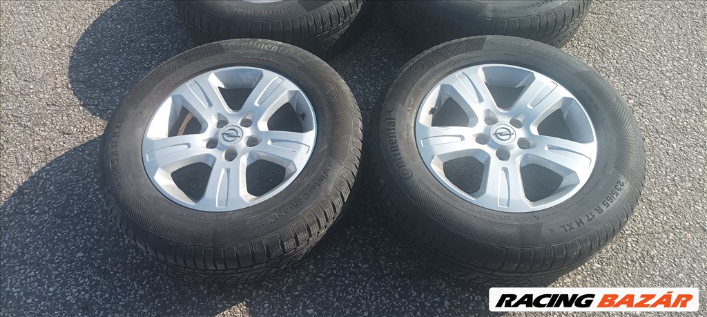  Opel Antara 5x115 lyukosztású 17" gyári alufelni, 235/65 Continental téli gumival eladó! 3. kép