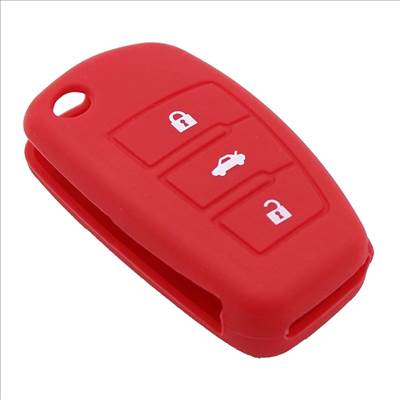 Audi bicskakulcs szilikon tok 3 gombos