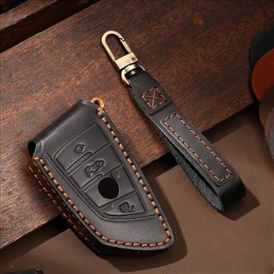 BMW bicskakulcs bőr tok 4 gombos