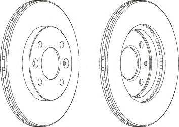FERODO DDF158 - féktárcsa ALFA ROMEO NISSAN RENAULT