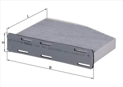 MAHLE LAK 181 - pollenszűrő AUDI AUDI (FAW) SEAT SKODA SKODA (SVW ) VW VW (FAW) VW (SVW)