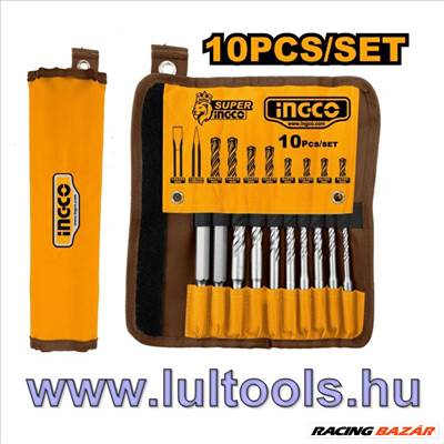 Kőzetfúró és vésőszár készlet 10 részes SDS-Plus