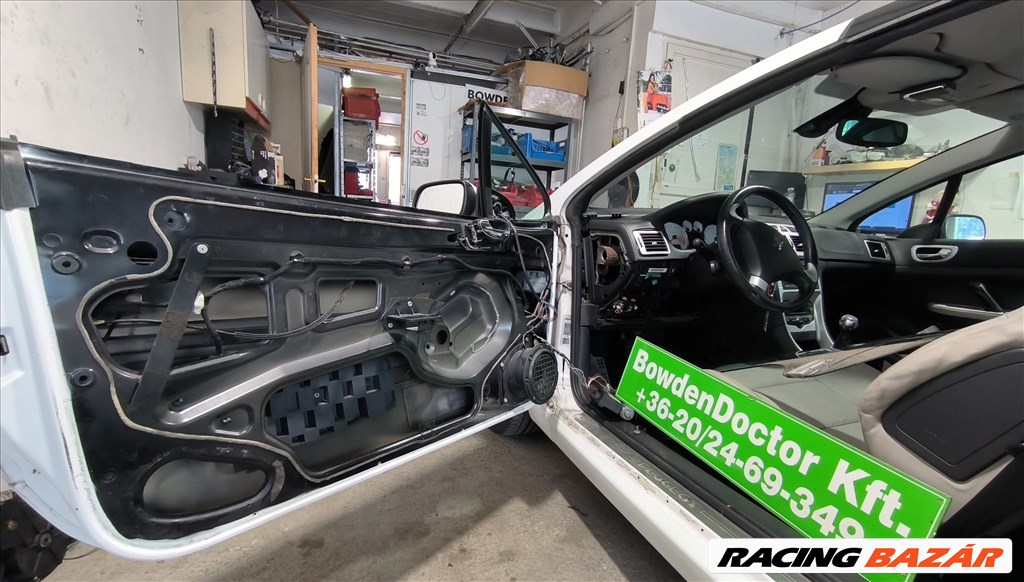 peugeot 307 cabrio ablakemelő javítás,szereléssel is,szett,csúszka,bowdenszett 30. kép