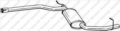 BOSAL 283-305 - középső kipufogó dob AUDI
