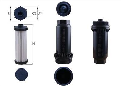 MAHLE HX 151KIT - hidraulikus szűrő, automatikus váltó FORD FORD USA MITSUBISHI RENAULT VOLVO