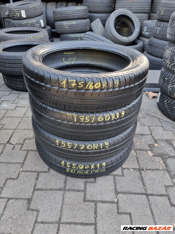  155/7019" 175/6019" újszerű Bridgestone Ecopia EP500 nyári gumi szett  1. kép