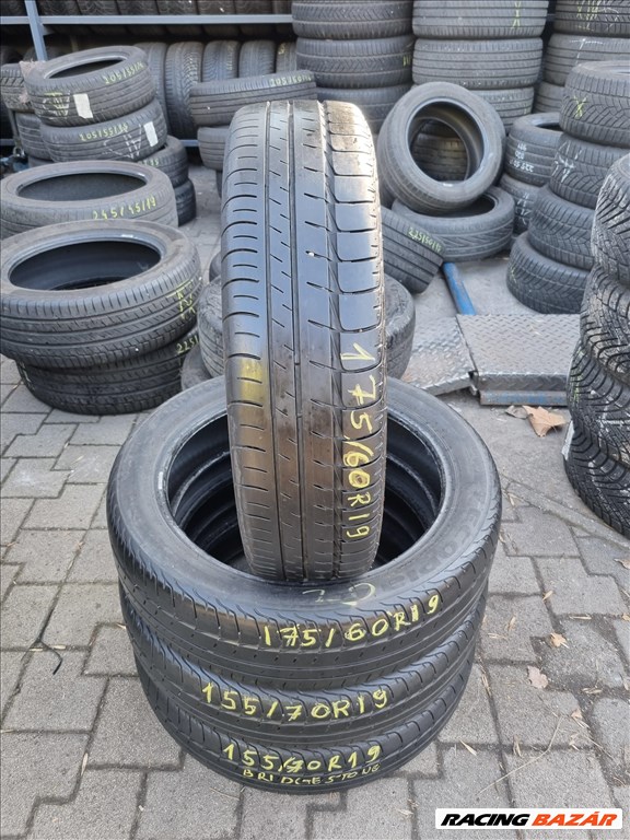  155/7019" 175/6019" újszerű Bridgestone Ecopia EP500 nyári gumi szett  3. kép