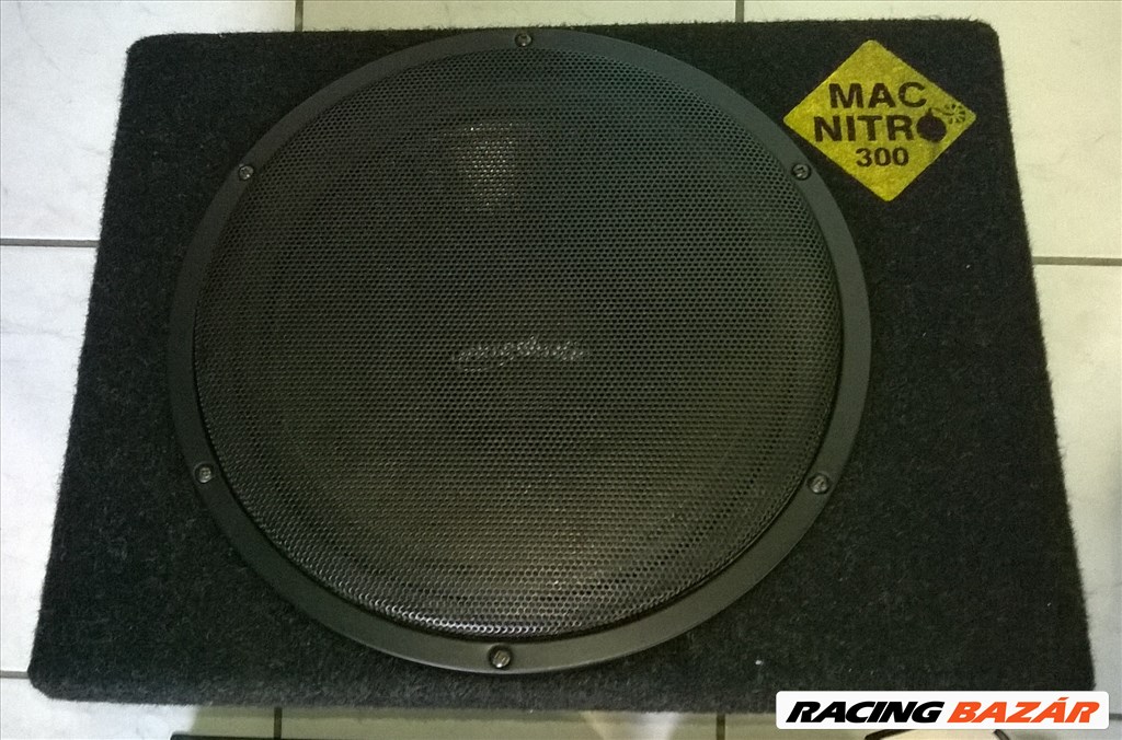  Erősítő,mély láda,cd-rádió,hangszórók,csipogók,kábelek egyben eladó 2. kép