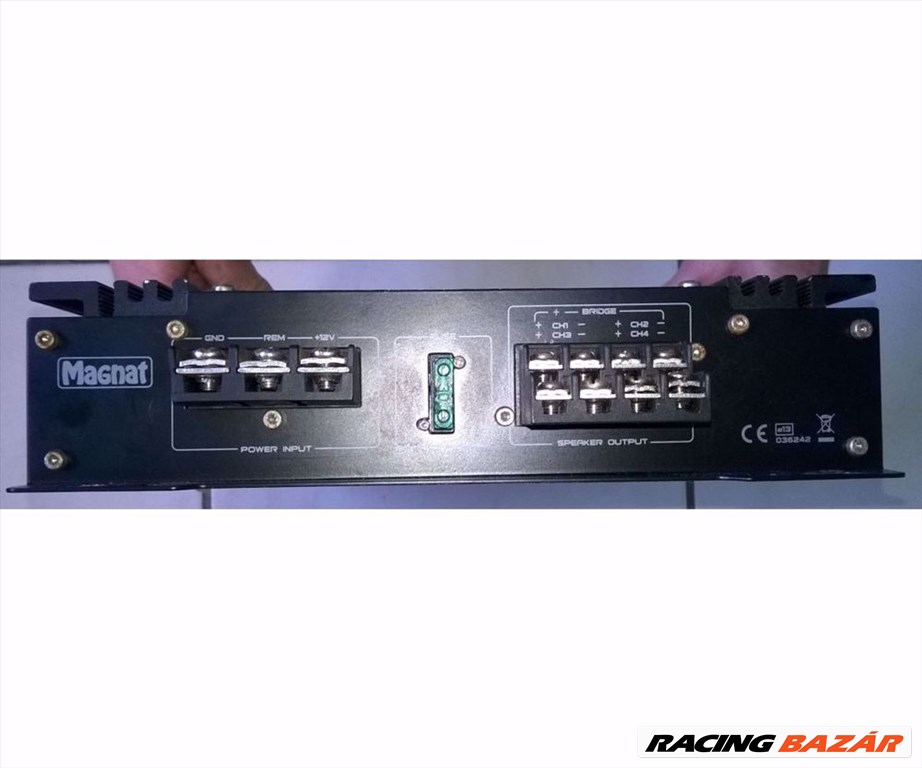  Erősítő,mély láda,cd-rádió,hangszórók,csipogók,kábelek egyben eladó 6. kép