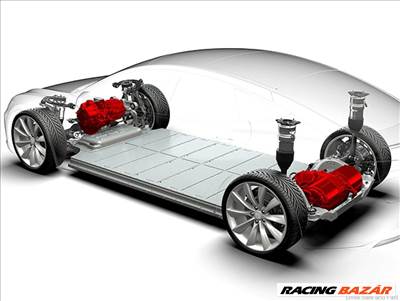 Tesla 90kWh nagyfeszültségű meghajtó akkumulátor 